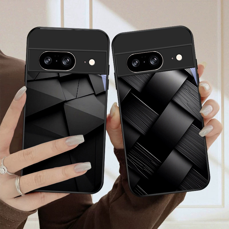 Phone Cases Pixel 10 - Dark geometric texture For Google Pixel