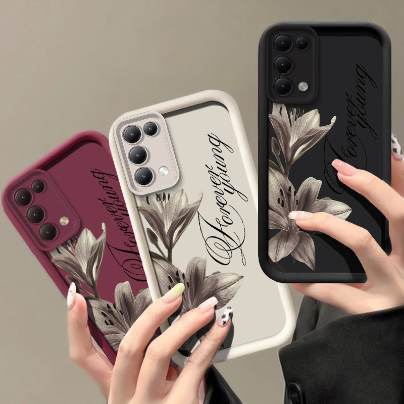 Phone Cases Oppo - Lily Flower Print Phone Case For