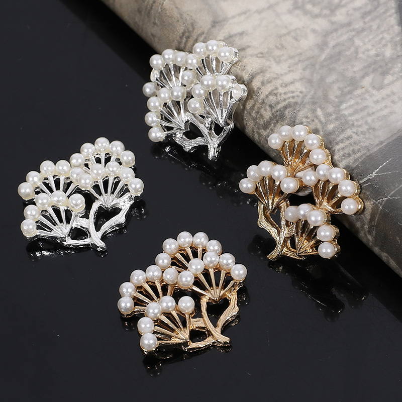 Phone Cases Europe - Engood 100Pcs Pearl Pine Branch Buttons