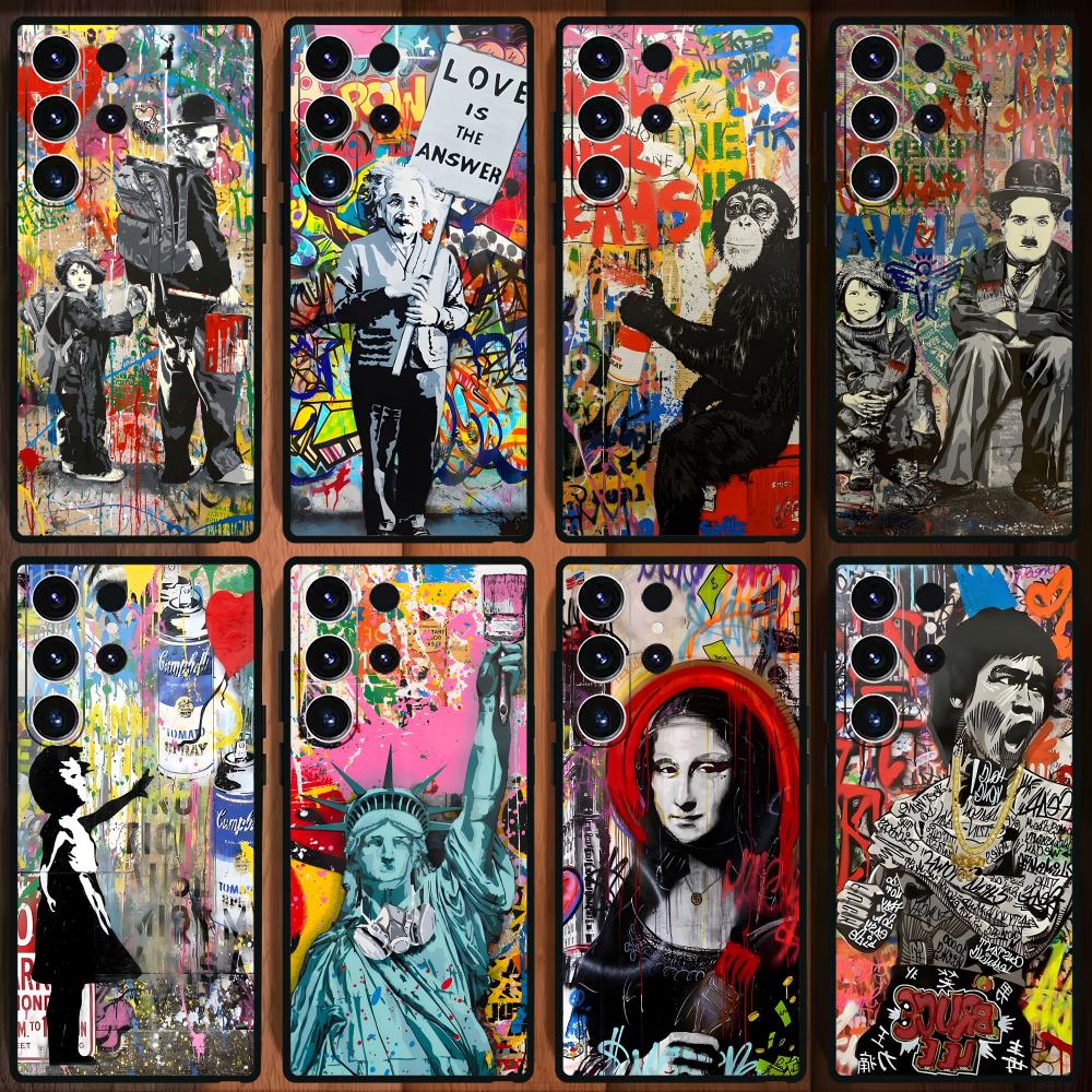 Banksy Graffiti Art  Phone Cas - Phone Cases Galaxy S24 ulasan dan harga