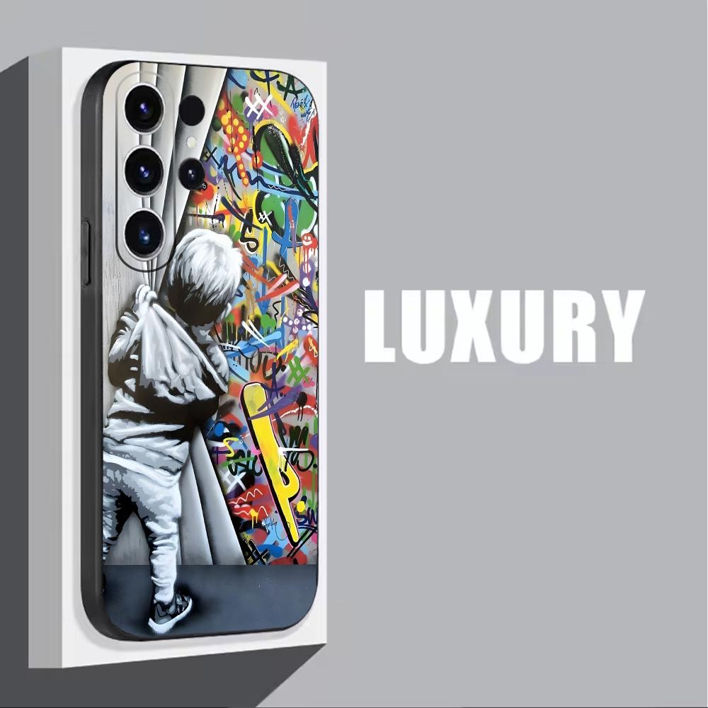 Banksy Graffiti Art  Phone Cas - Phone Cases Galaxy S24 ulasan dan harga