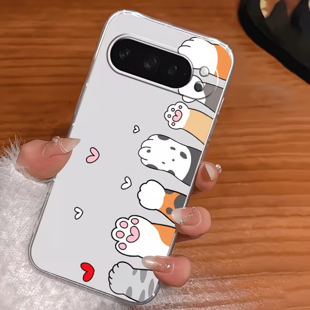 Cartoon Cat Paw Print Crystal  - Phone Cases Pixel 10 ulasan dan harga