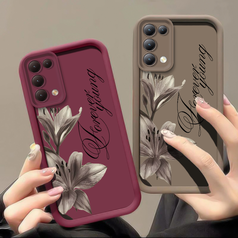 Lily Flower Print Phone Case F - Phone Cases Oppo ulasan dan harga