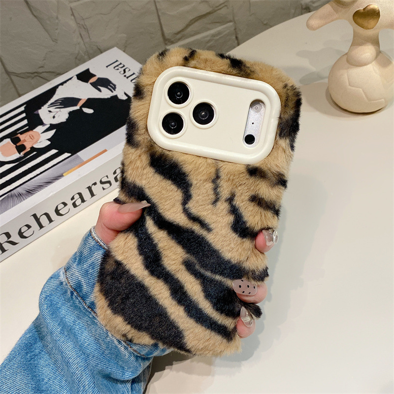 Luxury Zebra Pattern Fluffy Pl - Phone Cases Iphone 12 ulasan dan harga