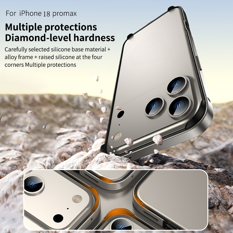 Hybrid Silicone Frame Aluminum - Heat Dissipation Case ulasan dan harga