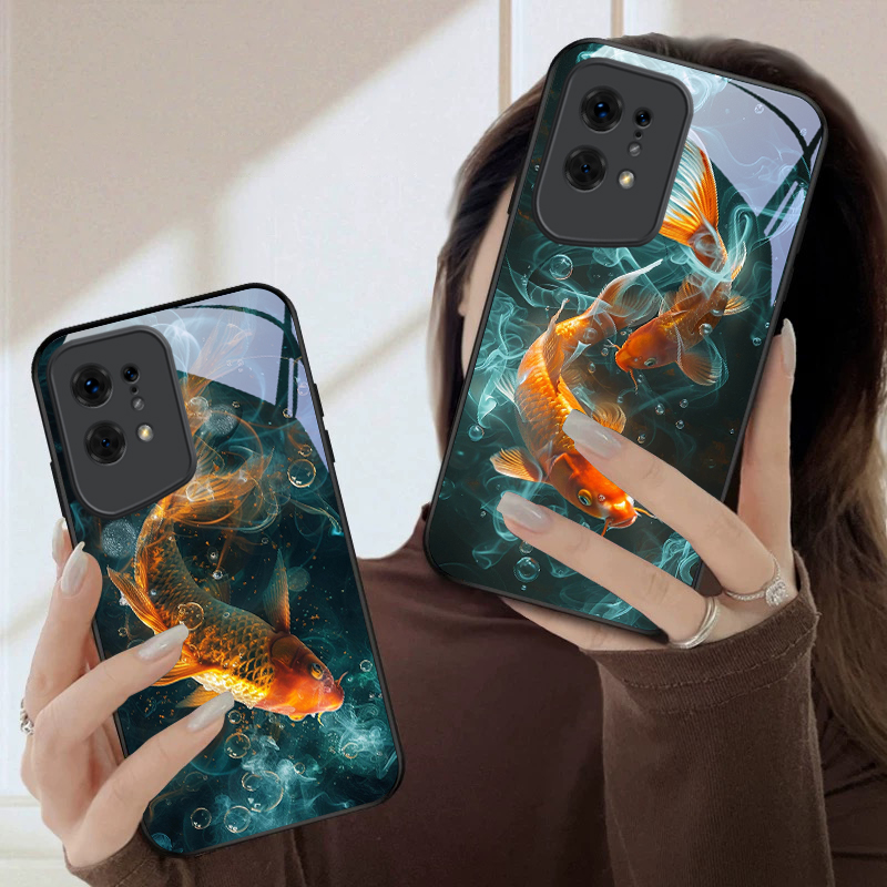 Two Fish Playing in Water For  - Phone Cases Oppo ulasan dan harga