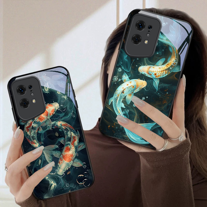 Two Fish Playing in Water For  - Phone Cases Oppo ulasan dan harga