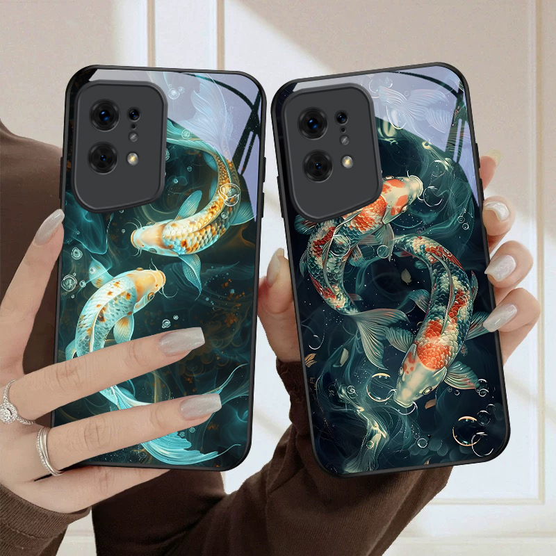 Two Fish Playing in Water For  - Phone Cases Oppo ulasan dan harga