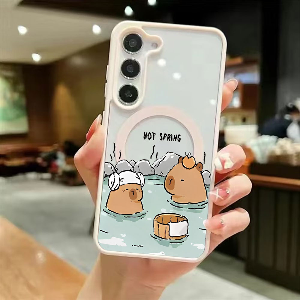 Color Transparent Magnetic Pho - Phone Cases Galaxy S24 ulasan dan harga