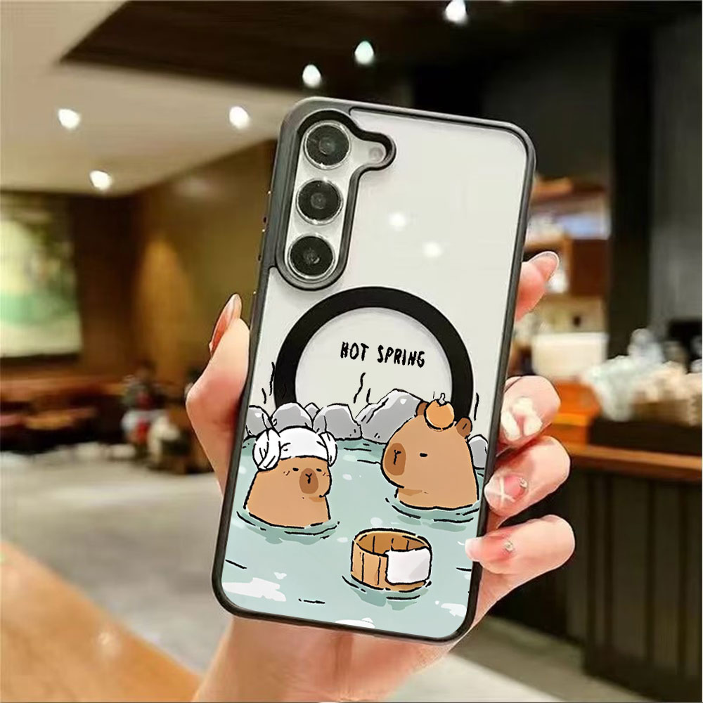 Color Transparent Magnetic Pho - Phone Cases Galaxy S24 ulasan dan harga