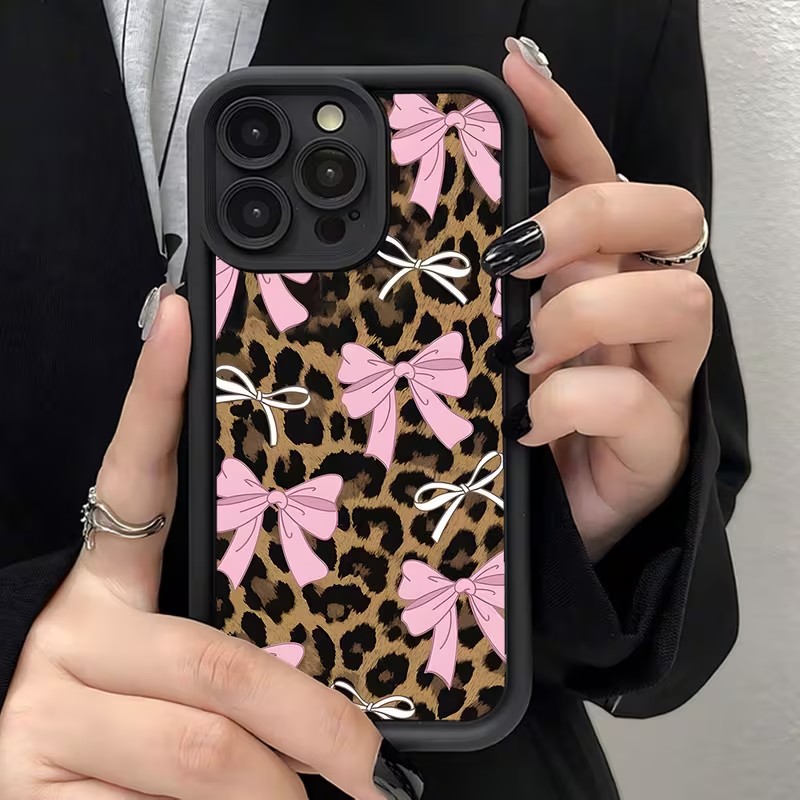 Leopard Print Bow Phone Case F - Phone Cases Iphone 12 ulasan dan harga