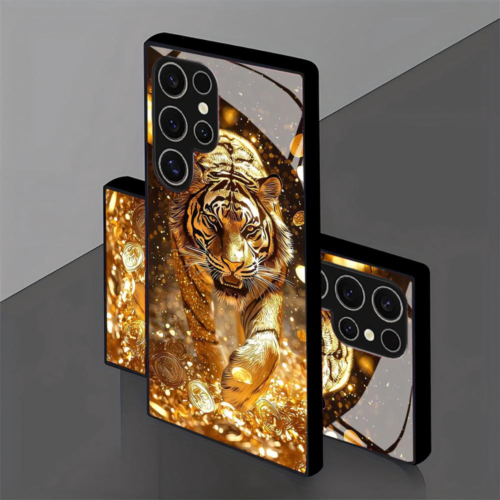 Tiger pattern glass Phone Case - Phone Cases Galaxy S24 ulasan dan harga