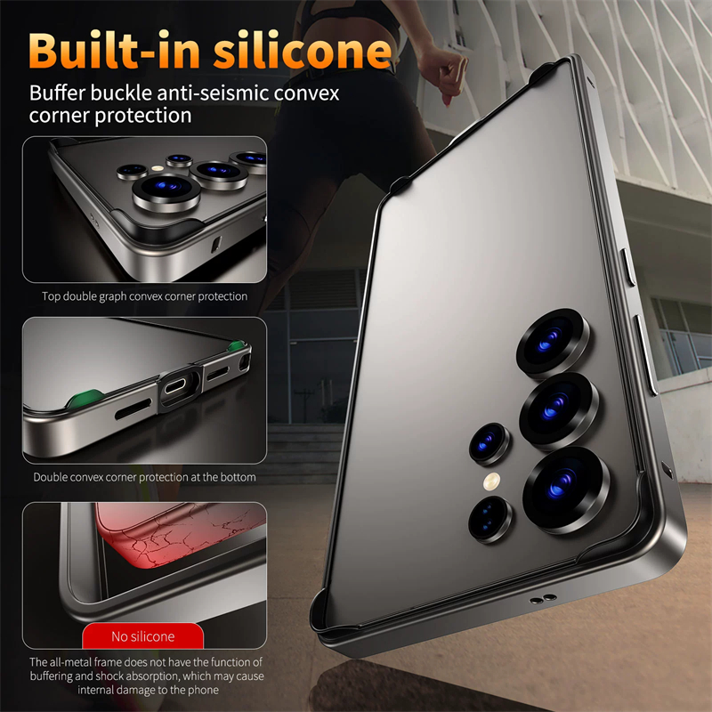 Luxury Aluminium Alloy Frame S - Heat Dissipation Case ulasan dan harga
